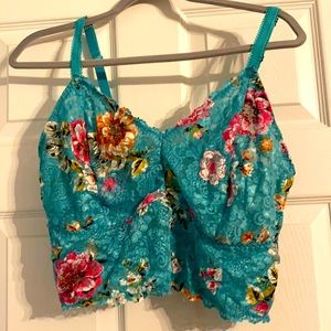 Torrid lace floral bralette